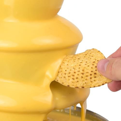 Nostalgia 3 Tier Electric Chocolate Fondue Fountain, Machine for Parties, Melts Cheese, Queso, Candy, and Liqueur Dip Strawberries, Apple Wedges, Vegetables, and More, 170 W, Stainless Steel - Image 7