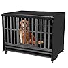 38 inch Heavy Duty Dog Crate Cover Durable 600D Oxford Fabric Dog Kennel Cover Soundproof Waterproof Sunshade Fit For Wire Dog Cage Covers With Breathable Side Window( Only Covers)