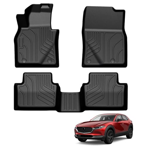 LUMWAY Floor Mats for Mazda CX30 2020-2026 TPE All Weather Durable Floor Liners for Mazda CX-30 Accessories