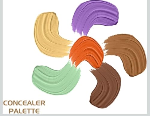 Image of 3 in 1 & 6 in 1 Concealer Palette with 4 Mini Puff Blenders | Long Lasting Cream Concealer for Women & Girls