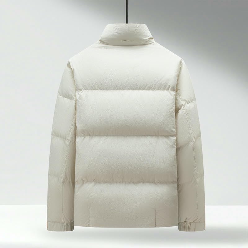 Chaqueta de plumón para hombre abrigo cálido de invierno con cuello alto 2