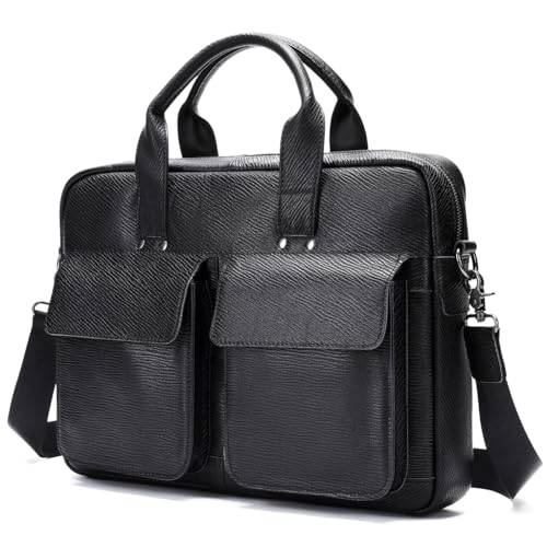 JSEIAJB Briefcase Men's Business Computer Bag Retro Men's Tote Briefcase