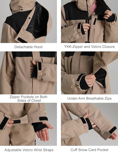 Image of GSOU SNOW Kids Snow Suit One Piece Ski Suit Boys Girls Snowboard Jumpsuits Waterproof Youth Snowsuit Outfit