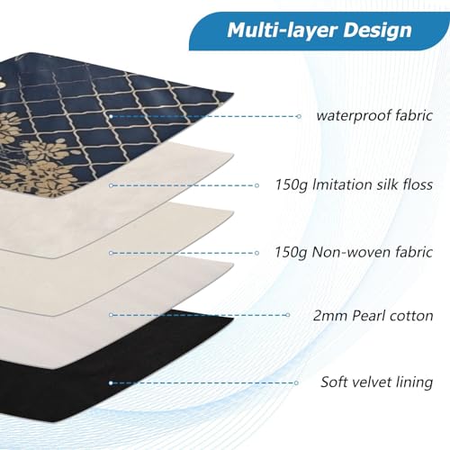 Funda para portátil 13-14 pulgadas con diseño floral impermeable miniatura 4