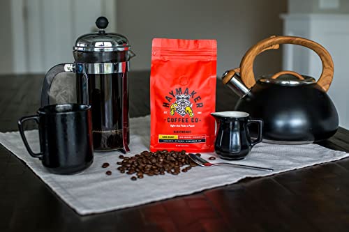 Haymaker Coffee Dark Roast en grano 12 onzas miniatura 4