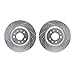 Dynamic Friction Company Front Brake Rotors-Drilled and Slotted-Silver 7002-46015