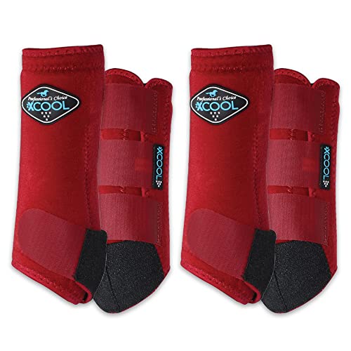 Image of Professional's Choice 2XCOOL Sports Medicine Horse Boots | Protective & Breathable Design for Ultimate Comfort & Durability in Active Horses | Value 4 Pack