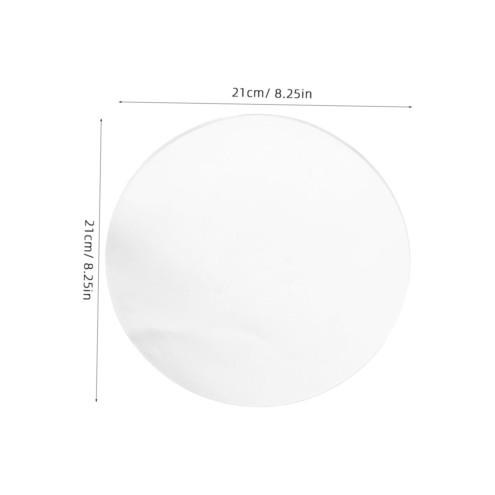 Hemobllo Diy Acrylic Disc Round Cake Base 3mm Thick Display Board for Wedding Party