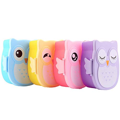 1050ml Cartoon Owl Bento Food Box Leak-Proof Food Fruit Storage Box Portable Box Food Safe Food Picnic Container Children Gifts