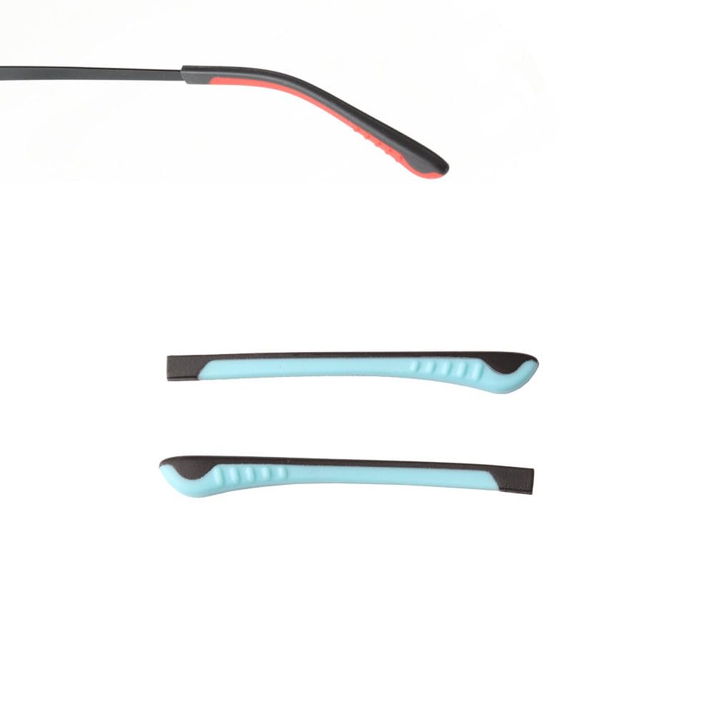 Child Eyeglass End Tips Ear Sock Pieces Silicone Eyewear Anti-Slip Comfort Replacement Tips Metal Eyeglass Legs