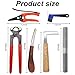 10 inch Farrier Tool Kits （8 Piece）Horse Goat Hoof Trimmers Carbon Steel Nippers Shears Nail Clipper Mini Rasp Hoof File Professional Farriers Hoof Nipper Cutter Handle Knife with Storage Bag