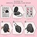 Genedy Ear Covers for Shower, Heat and Hair Dye Protection - Black - Waterproof Ear Covers for Washing Hair - Reusable Silicone Ear Caps For Hair Dye - Ear Protectors From Heat Styling and Dryer