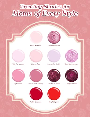 Image of Beetles 12 Colors Gel Nail Polish Kit with UV Light Gift Box | HEMA-free and TPO-free Gel Polish Complete Manicure Kit with Shea Butter Hand Cream Gift Box for Women