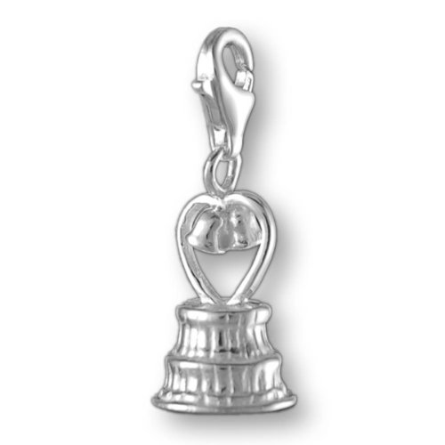Preisvergleich Produktbild Melina Damen-Charm Anhänger Hochzeitstorte 925 Sterling Silber 1800162