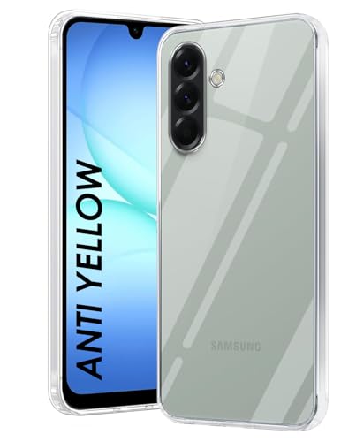 Image of DIZORO Compatible with Samsung Galaxy A56 5G Back Cover Case Clear,[ Anti Yellow ][Military Grade Protection] Hard PC Back Cover Transparent