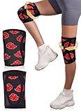 Anime Knee Compression Sleeve for Knee Pain, Non-Slip Elastic Neoprene Fabric Gym Knee Brace Sleeves Support Weightlifting Running Sports and Fitness Equipment Workout Accessories for Women Men, L