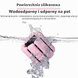 Zestaw 2 silikonowych obciążników 0,45 kg regulowane na nadgarstki i kostki dla kobiet i mężczyzn do jogi, biegania, pilatesu, aerobiku przenośne akcesoria fitness (Różowy A)