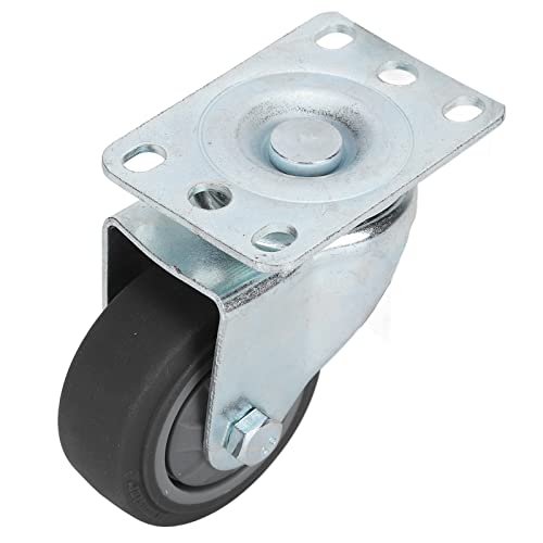 Roue TPR de 75 mm pivotante inox pour remplacement de chariot