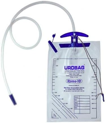 Apex Digital ROMO-10 Urine Accumulation Bag with Moulded Handle, Capacity - 2000ml (Pack of 10)