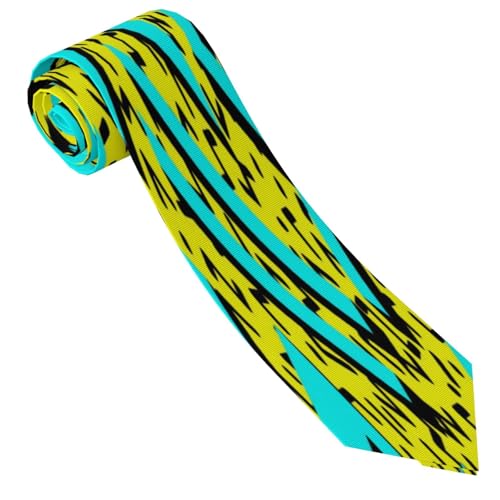 Memphis Style Men'S Classic Silk Smooth Tie, Suitable For Pairing With Formal Occasions3