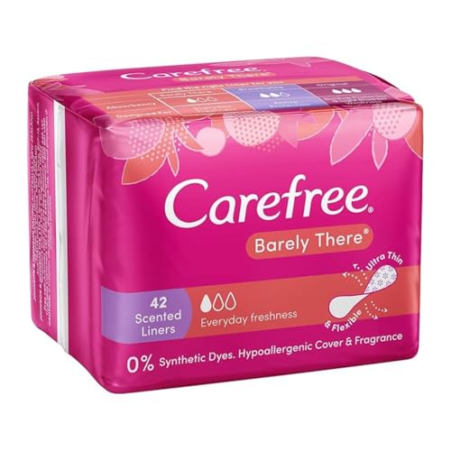 Carefree Pantyliner Barely There Scented Shower Fresh 42ct
