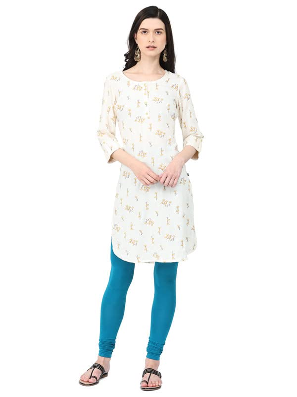 Image of Robinbosky Cotton Churidhar Leggings for Women - Stylish, Stretchable & Flattering Fit for All-Day Comfort