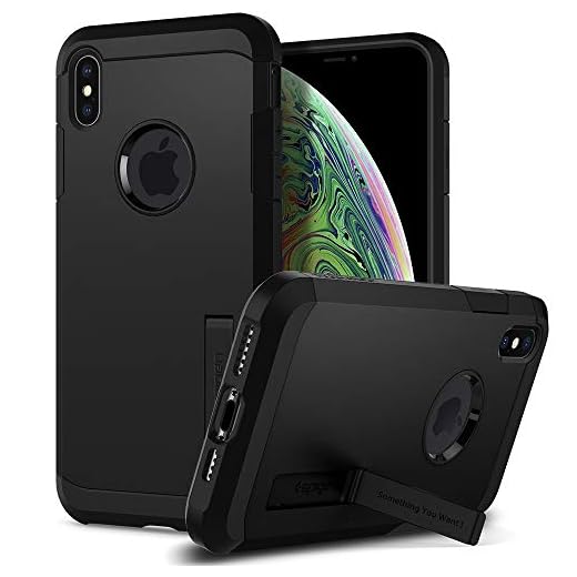 Spigen Tough Armor Skal Kompatibel med iPhone XS Max Fodral -Svart