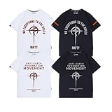 [XciNe] 機動戦士ガンダム 閃光のハサウェイ グッズ Tシャツ 半袖 綿100% 大きいサイズ 汗染み防止 肉厚生地 クルーネック 抗菌防臭 柔らかい メンズ レディース ゆったり (ホワイト A,M) [並行輸入品]