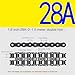 Industrial Transmission Chain, Single Row and Double Row, 06B 08B 10A 12A-1 16A-1 MINGPING (Size : 1.6in 28A-2 1.5m)