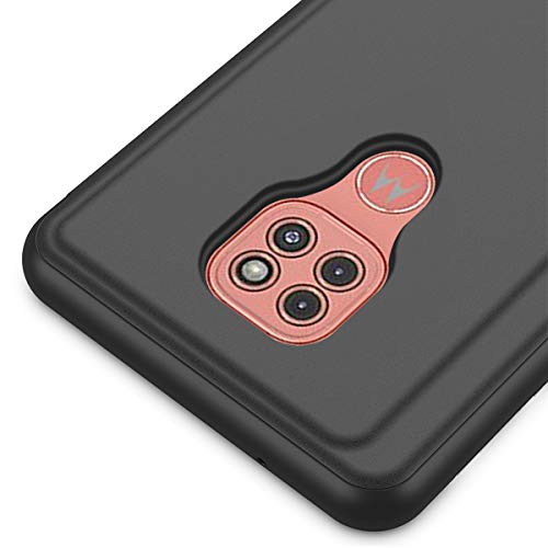 Hicaseer Capa para Moto G9 Play, capa ultrafina inteligente Flip Perspectiva espelhada, capa moderna
