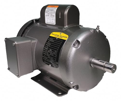 Baldor L3510T General Purpose AC Motor, Single Phase, 143T Frame, TEFC Enclosure, 1Hp Output, 1725rpm, 60Hz, 115/230V Voltage