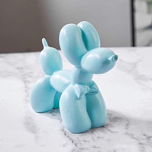 Ballon chien statue moderne bleu minimaliste ornement de décoration maison salon