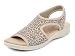 Aerosoft Sandales stretch 05 pour femme, extra légères et élastiques, Léopard beige., 42 EU
