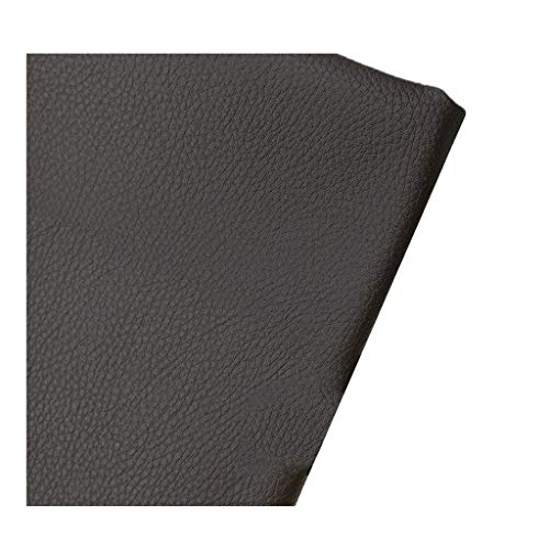 Polipiel para tapizar, realizar manualidades decorar, muebles, cojines, coches, sillas, sofás, bolsos. Tela Ecopiel. Cuero Sintético. 140 cm de ancho (100 cm, Negro)(Black coffee,1.4X10m)