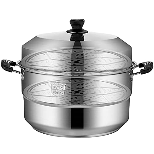 Marmite à soupe 38cm en acier inoxydable 304 pour cuisinière à gaz
