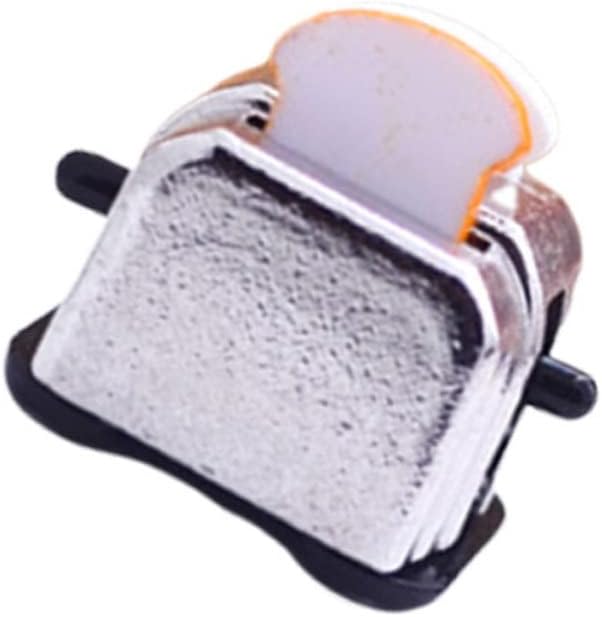 GETAJGHSD Mini Toaster Dolls House Appliances Playset Accessories Small Toaster Toy Toaster Tiny Toaster Miniature Kitchenware Mini Kitchenware Bread Maker Accessories Decked Accessories