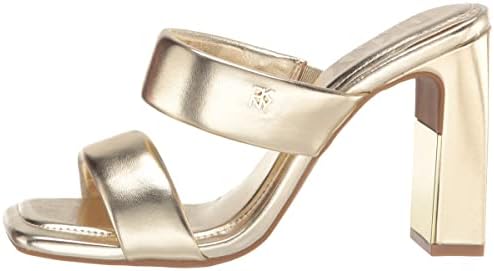 DKNY Women's Essential Halcott Flat Sandal, Platino, 7.5 | Image 7