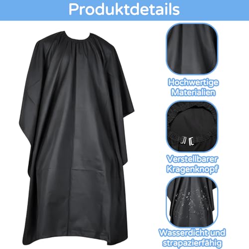 PjuQow Friseurumhang, 2 Stück Professionelle Haarschneideumhänge Für Erwachsene Und Kinder, 140x90 Cm, Ideal Für Friseursalons Und Haarbehandlungen