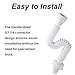 BE-TOOL G1-1/4 Flexible Kitchen Sink Drain Pipe Adjustable Bathroom Sink Drain Pipe Universal Retractable Sink Drain Pipe for Household Kitchen Single Sink, Double Sink and Multi-sink