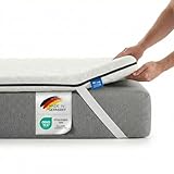MSS e.K. Viscoschaum Matratzentopper 80 x 190 cm | Memory Foam | Mattress Topper 80x190 | Designed und produziert in Deutschland | Oeko-TEX Zertifiziert