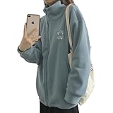 [ドアーズ] ボア ジャケット フリース レディース ボアブルゾン アウター スタンドカラー ジップアップ 秋冬 防寒 ふわふわ 温かい 韓国風 韓国パーカー 前開き 無地 韓国ファッション スタンドカラージャケット 大きめ 単色 秋冬服 カジュアル 大きい パーカーれでレディース大きめ ジャンバー 4A-D21-BLL