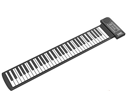Piano électrique portable à 61 touches pour enfants débutants adultes roulés à la main - Les Beatles, Paul McCartney, John Lennon, RIngo Starr, George Harrison Piano électrique portable à 61 touches pour enfants débutants adultes roulés à la main