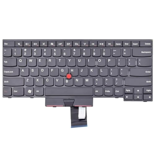 FORIDA Laptop Keyboard Compatible for Lenovo ThinkPad E330 E335 E430 E430C E430S E445 04Y0116 04Y0227 with Pointer