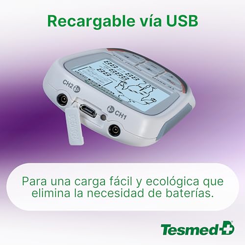 Electroestimulador TESMED TE-880R con 73 programas recargable para dolor 5