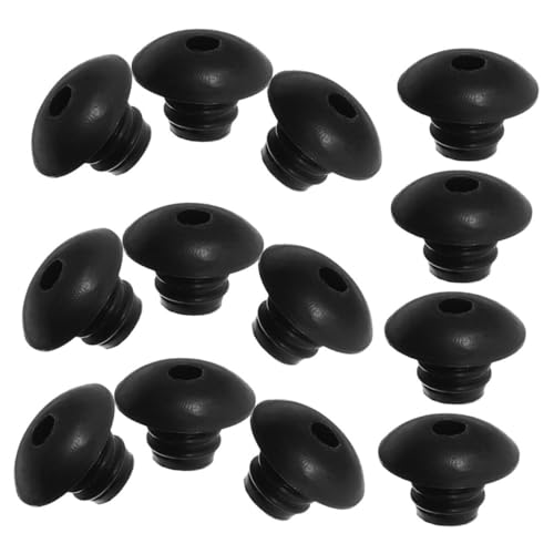 NIYANGLE 100 Cierres para Ganchos de Panel Perforado de 1/4 Pulgada Anillo de Bloqueo Resistente Color Negro Surtido de Topes para Sujetar Ganchos Accesorios para Organización Paneles