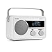 Produktbild TechniSat DIGITRADIO 220  Portables, empfangsstarkes Digitalradio (DAB+, UKW-Radio, Wecker, Sleeptimer und Aux-Anschluss für Kopfhörer, Akku, Indoor & Outdoor zu nutzen, 5 Watt), weiß