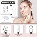 Yahi Red Light Photon Facial & Neck Mask with Remote Control, 7 Custom Modes with Infrared, Portable & Rechargeable with Timer for Home Use, 175 High-Density Light Beads, White - Image 3