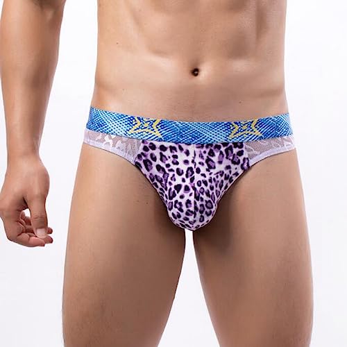 Men'S Lace Low Waist Thong Sexy Breathable T-Back Bikini Underwear4