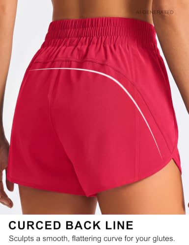 Image of BMJL Women's Athletic Shorts Running Workout Shorts Gym High Waisted Summer Short with Waistband Pocket