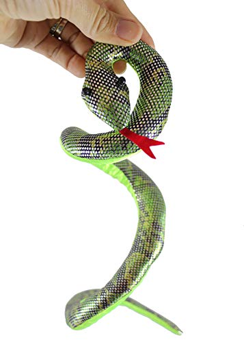 Curious Minds Busy Bags 5 Reptile Set - Sand Filled Animal Toy - Snake, Turtle, Lizard, Alligator, Frog- Heavy Weighted Sandbag Animal Plush Bean Bag Toss - Shimmering Glitter #TOP1